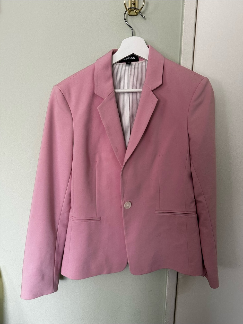 Express Soft Pink Tailored Blazer Jacket